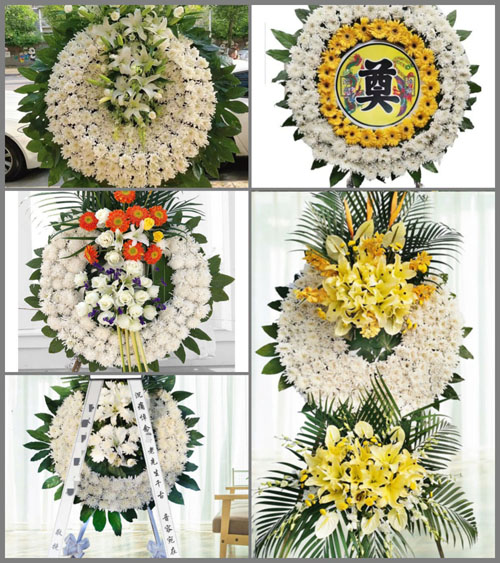 安徽宣城市广德县柏垫镇三河村花圈速递